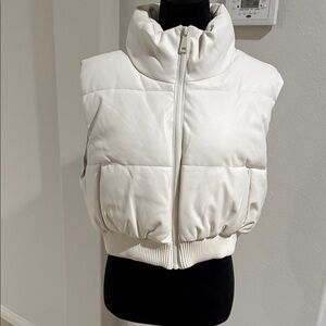Ci Sono Cream Puffer Vest